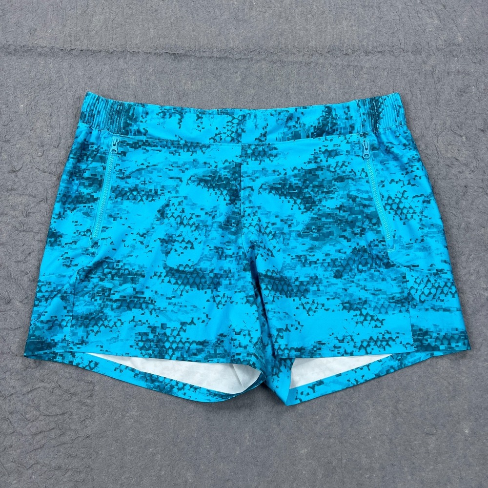 Columbia PFG Tidal II‎ Short Women's Blue Camo Print 5" Drawstring Lightweight